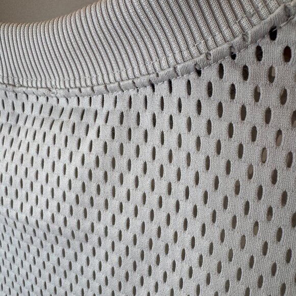 Nike Sportswear Mesh Jersey Top Light Bone Black | Style 893673-072 | Size Small - Picture 13 of 16